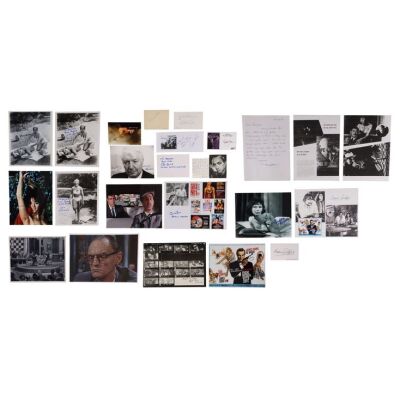 Lot # 30. Collection of 18 Cast and Crew Autographs Including Peter Hunt, Syd Cain, Barbara Jefford, Nadja Regin, and More ### JAMES BOND: FROM RUSSIA WITH LOVE (1963)
