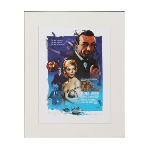 Lot # 39. Desmond Llewelyn-Autographed Limited Edition Print, 1998; 16" x 20"; Near Mint+; Flat ### JAMES BOND: FROM RUSSIA WITH LOVE (1963)