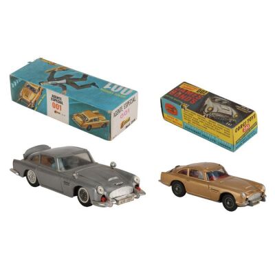 Lot # 60. Boxed Corgi 261 Aston Martin DB5 and Spanish Guisval No.318 Agente Especial Toys ### JAMES BOND: GOLDFINGER (1964)