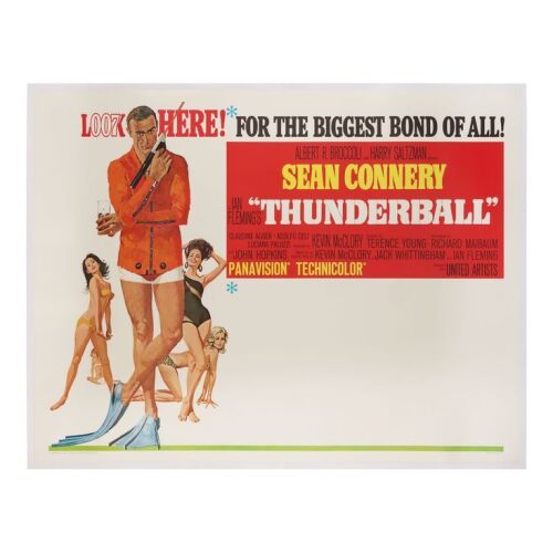 Lot # 67. US Subway (Style D), 1965; 60" x 45"; Very Fine; Linen-Backed ### JAMES BOND: THUNDERBALL (1965)