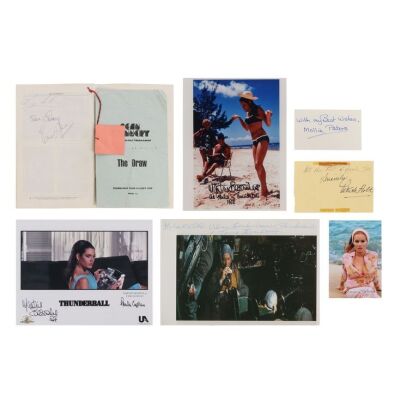 Lot # 71. Collection of Seven Cast Autographs Including Sean Connery, Luciana Paluzzi, Martine Beswick and More ### JAMES BOND: THUNDERBALL (1965)