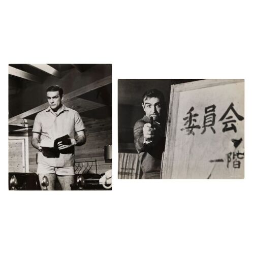 Lot # 83. Pair of Sean Connery Production Stills, 1965-1967; 10" x 8"; Fine- to Very Fine; Flat ### JAMES BOND: THUNDERBALL (1965) / YOU ONLY LIVE TWICE (1967)