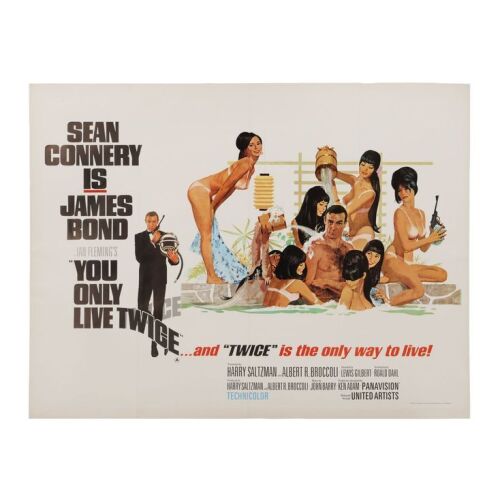 Lot # 92. British Quad (Style C), 1967; 40" x 30"; Very Fine; Paper-Backed ### JAMES BOND: YOU ONLY LIVE TWICE (1967)