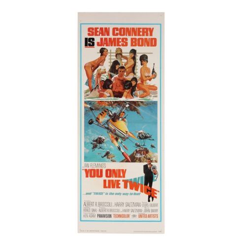 Lot # 101. US Insert, 1967; 14" x 36"; Fine+; Linen-Backed ### JAMES BOND: YOU ONLY LIVE TWICE (1967)