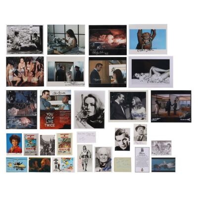 Lot # 105. Collection of 30 Cast and Crew Autographs Including Karin Dor, Mie Hama, Ken Adam, Desmond Llewellyn and More ### JAMES BOND: YOU ONLY LIVE TWICE (1967)
