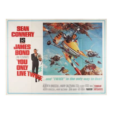 Lot # 106. US Subway (Style B), 1967; 60" x 45"; Very FIne+; Folded ### JAMES BOND: YOU ONLY LIVE TWICE (1967)