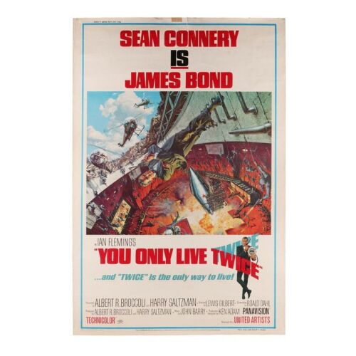 Lot # 107. US 40 x 60, 1967; 40" x 60"; Very Good+; Rolled ### JAMES BOND: YOU ONLY LIVE TWICE (1967)