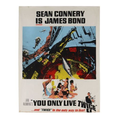 Lot # 114. British Double-Crown, 1967; 20" x 26.25"; Fair; Rolled ### JAMES BOND: YOU ONLY LIVE TWICE (1967)