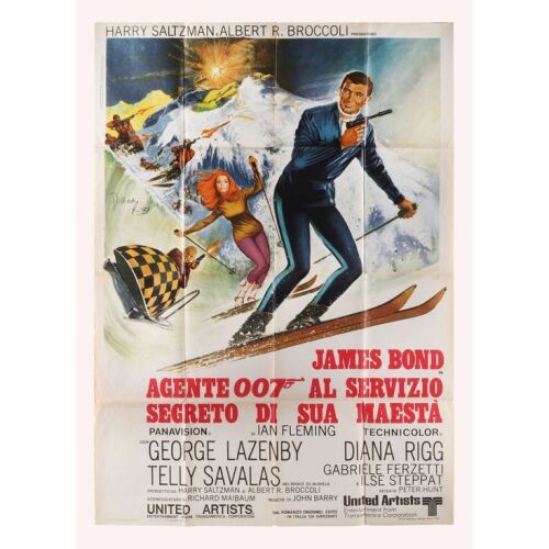 Lot # 125. Diana Rigg-Autographed Italian Two-Fogli, R-1970s; 39" x 55"; Fine; Folded ### JAMES BOND: ON HER MAJESTY'S SECRET SERVICE (1969)