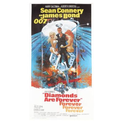 Lot # 137. US International Three-Sheet; 41" x 77"; Very Fine+; Folded ### JAMES BOND: DIAMONDS ARE FOREVER (1971)