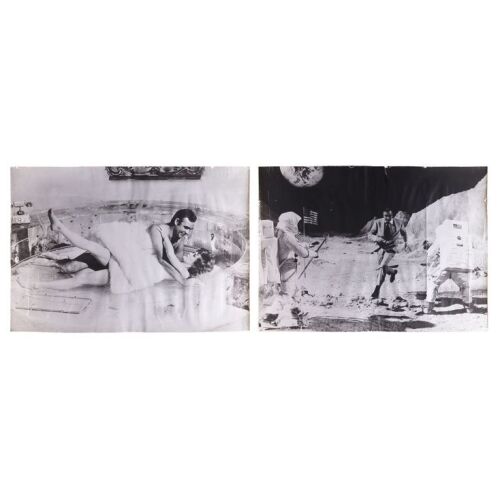 Lot # 143. Pair of Oversized Stills; 40" x 28.75" (largest); Very Good+; Rolled ### JAMES BOND: DIAMONDS ARE FOREVER (1971)