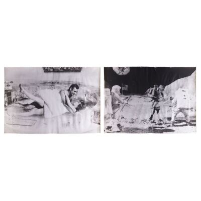 Lot # 143. Pair of Oversized Stills; 40" x 28.75" (largest); Very Good+; Rolled ### JAMES BOND: DIAMONDS ARE FOREVER (1971)