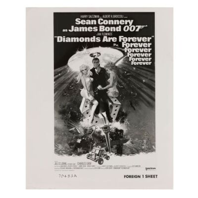 Lot # 148. US International One-Sheet Composition Still, 1971; 8" x 10"; Fine+; Flat ### JAMES BOND: DIAMONDS ARE FOREVER (1971)