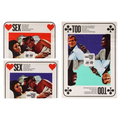 Lot # 157. Pair of German A1s, 1973; 23" x 31.75"; Fair to Fine; Folded ### JAMES BOND: LIVE AND LET DIE (1973)