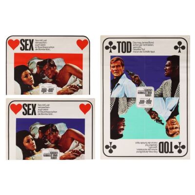 Lot # 157. Pair of German A1s, 1973; 23" x 31.75"; Fair to Fine; Folded ### JAMES BOND: LIVE AND LET DIE (1973)