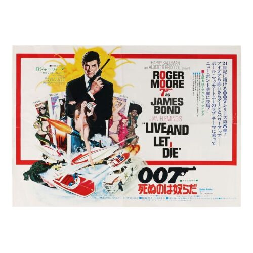 Lot # 171. Japanese Press Sheet, 1973; 20.25" x 14.25"; Fine-; Folded ### JAMES BOND: LIVE AND LET DIE (1973)