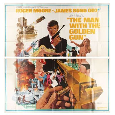 Lot # 178. US Six-Sheet (West Hemi), 1974; 77" x 78" (approx.); Fine-; Folded ### JAMES BOND: THE MAN WITH THE GOLDEN GUN (1974)