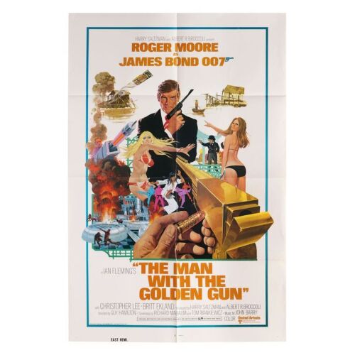Lot # 184. US East Hemi One-Sheet, 1974; 27" x 41"; Near Mint-; Folded ### JAMES BOND: THE MAN WITH THE GOLDEN GUN (1974)