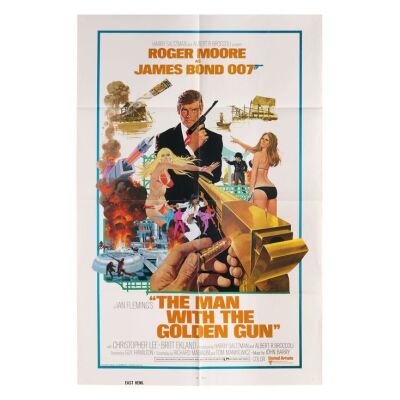Lot # 184. US East Hemi One-Sheet, 1974; 27" x 41"; Near Mint-; Folded ### JAMES BOND: THE MAN WITH THE GOLDEN GUN (1974)