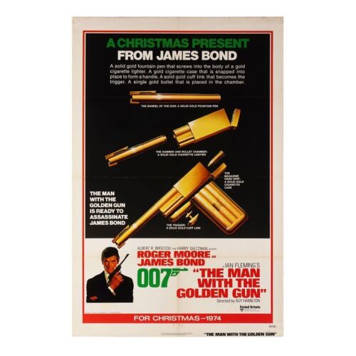 Lot # 185. US Christmas Teaser One-Sheet, 1974; 27" x 41"; Fine-; Folded ### JAMES BOND: THE MAN WITH THE GOLDEN GUN (1974)