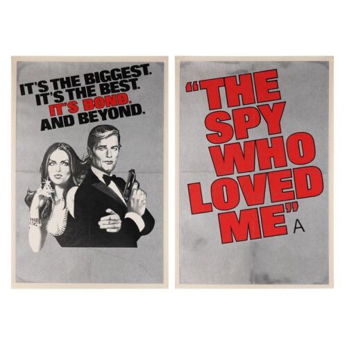 Lot # 187. Two British Double-Crowns, 1977; 20" x 30"; Very Good+; Linen-Backed ### JAMES BOND: THE SPY WHO LOVED ME (1977)