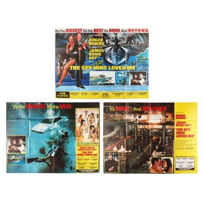 Lot # 188. Set of Three US Subways, 1977; 60" x 45"; Near Mint; Folded ### JAMES BOND: THE SPY WHO LOVED ME (1977)