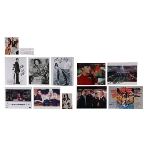 Lot # 191. Collection of 15 Cast Autographs Including Roger Moore, Barbara Bach, Richard Kiel, Caroline Munro and More ### JAMES BOND: THE SPY WHO LOVED ME (1977)