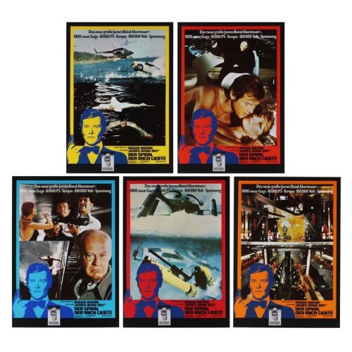 Lot # 192. Set of Five German Seiko Tie-in A1 Posters, 1977; 23" x 33"; Near Mint; Rolled ### JAMES BOND: THE SPY WHO LOVED ME (1977)