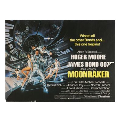 Lot # 210. British Quad, 1979; 40" x 30"; Fine+; Rolled ### JAMES BOND: MOONRAKER (1979)