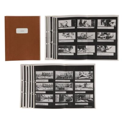 Lot # 227. The Terry Madden Collection: Incomplete Hand-Annotated and Highlighted Script and Collection of 51 Printed Storyboard Pages ### JAMES BOND: OCTOPUSSY (1983)
