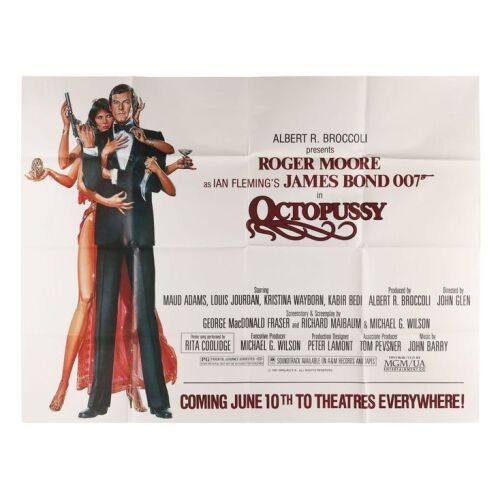 Lot # 235. US Subway, 1983; 60" x 45"; Near Mint-; Folded ### JAMES BOND: OCTOPUSSY (1983)