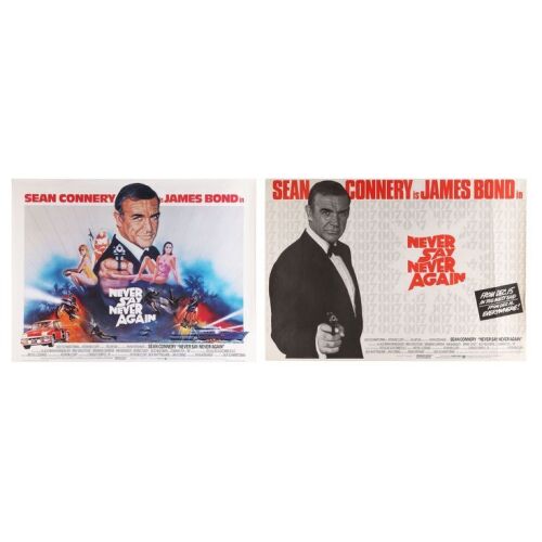 Lot # 240. Two British Quads, 1983; 40" x 30" (largest); Fine to Very Fine+; Rolled ### JAMES BOND: NEVER SAY NEVER AGAIN (1983)