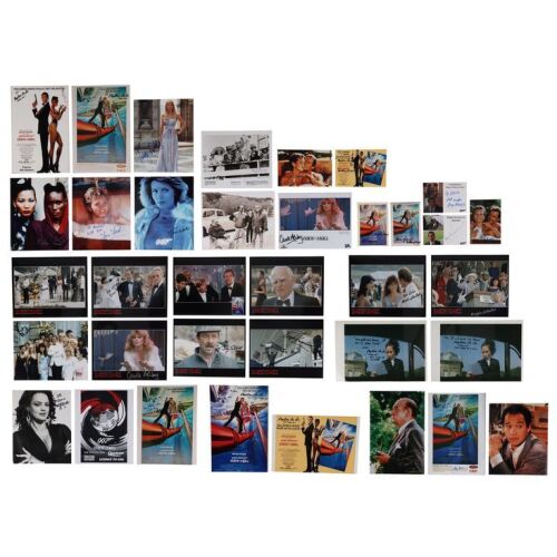 Lot # 247. Collection of 37 Cast and Crew Autographs Including Roger Moore, Robert Brown, Fiona Fullerton, Tanya Roberts, John Glen and More ### JAMES BOND: A VIEW TO A KILL (1985)