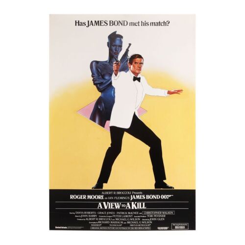 Lot # 253. Withdrawn British Advance One-Sheet, 1985; 27" x 40"; Very Fine+; Rolled ### JAMES BOND: A VIEW TO A KILL (1985)