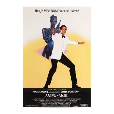 Lot # 253. Withdrawn British Advance One-Sheet, 1985; 27" x 40"; Very Fine+; Rolled ### JAMES BOND: A VIEW TO A KILL (1985)