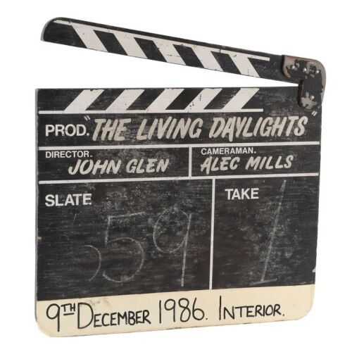 Lot # 257. Production Clapperboard ### JAMES BOND: LIVING DAYLIGHTS, THE (1987)