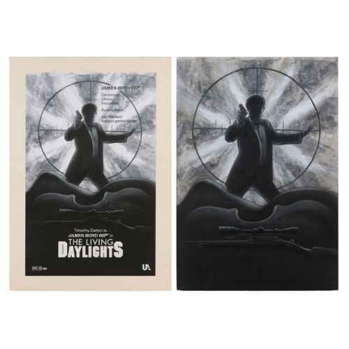 Lot # 260. Original Hand-Drawn Poster Concept and Printed Presentation Board ### JAMES BOND: LIVING DAYLIGHTS, THE (1987)