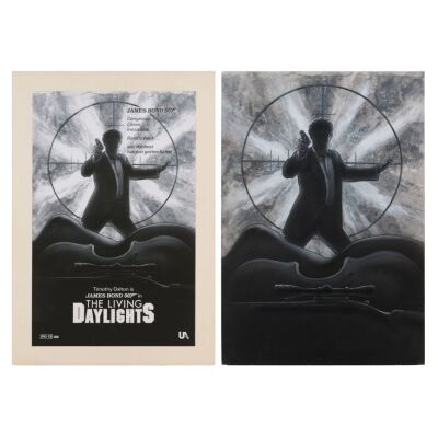 Lot # 260. Original Hand-Drawn Poster Concept and Printed Presentation Board ### JAMES BOND: LIVING DAYLIGHTS, THE (1987)