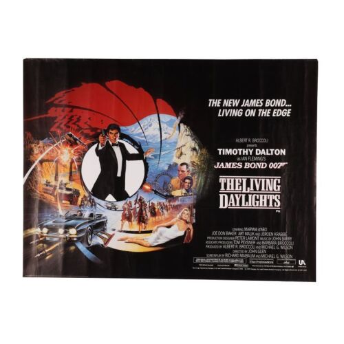 Lot # 261. British Quad, 1987; 40" x 30"; Fine+; Rolled ### JAMES BOND: LIVING DAYLIGHTS, THE (1987)