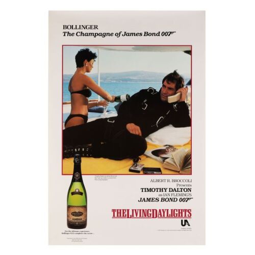 Lot # 263. US Bollinger Tie-In Poster, 1987; 22" x 33"; Near Mint-; Rolled ### JAMES BOND: LIVING DAYLIGHTS, THE (1987)