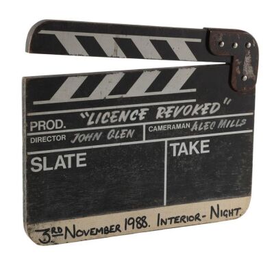 Lot # 268. "Licence Revoked" Production Clapperboard ### JAMES BOND: LICENCE TO KILL (1989)