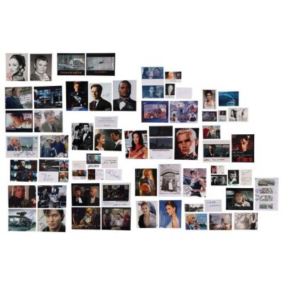 Lot # 283. Collection of 60 Autographs From Pierce Brosnan-Era Bond Including Judi Dench, Denise Richards, Michelle Yeoh, Alan Cumming, Rosamund Pike, Robbie Coltrane, Jonathan Pryce, Michael Madsen, Samantha Bond and More ### JAMES BOND: PIERCE BROSNAN (