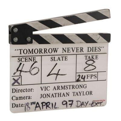 Lot # 287. Second Unit Production Clapperboard ### JAMES BOND: TOMORROW NEVER DIES (1997)