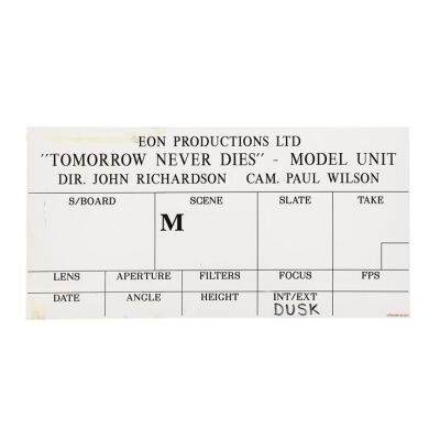 Lot # 288. Oversized Water Model Unit Slate ### JAMES BOND: TOMORROW NEVER DIES (1997)