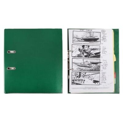 Lot # 300. Bound Script and Printed Storyboards Folder ### JAMES BOND: THE WORLD IS NOT ENOUGH (1999) / JAMES BOND: DIE ANOTHER DAY (2002)