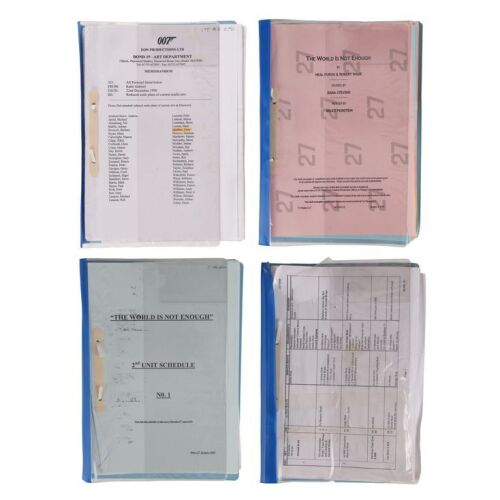 Lot # 301. The Terry Madden Collection: Bound Script, Storyboards and Production Paperwork ### JAMES BOND: THE WORLD IS NOT ENOUGH (1999)