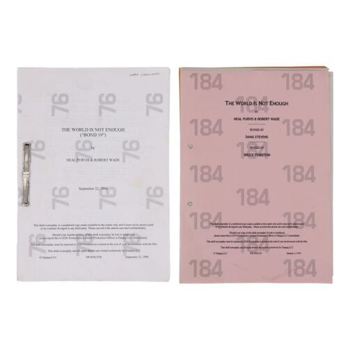 Lot # 303. Pair of Scripts ### JAMES BOND: THE WORLD IS NOT ENOUGH (1999)