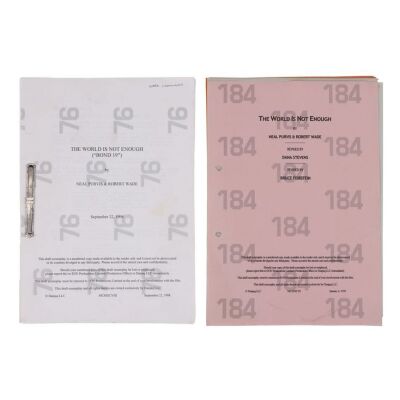 Lot # 303. Pair of Scripts ### JAMES BOND: THE WORLD IS NOT ENOUGH (1999)