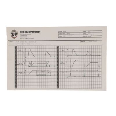 Lot # 312. James Bond's (Pierce Brosnan) Medical Report Page ### JAMES BOND: DIE ANOTHER DAY (2002)
