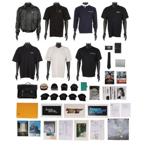 Lot # 319. Pierce Brosnan-Autographed "The Essential Bond" Book, Collection of Crew Gifts, Storyboards, Concept Art, Photographs, Paperwork and Ephemera, 1997-2015 ### JAMES BOND FRANCHISE (1962-PRESENT)